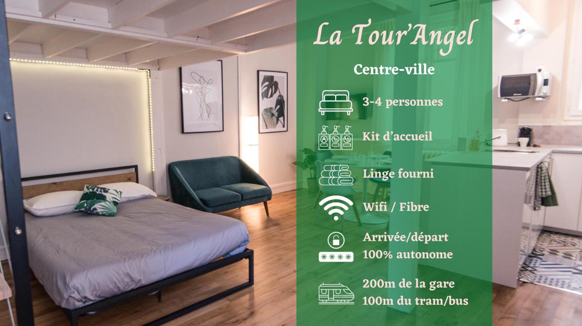Hypercentre - Gare - La Tour'Angel Apartman Tours Kültér fotó